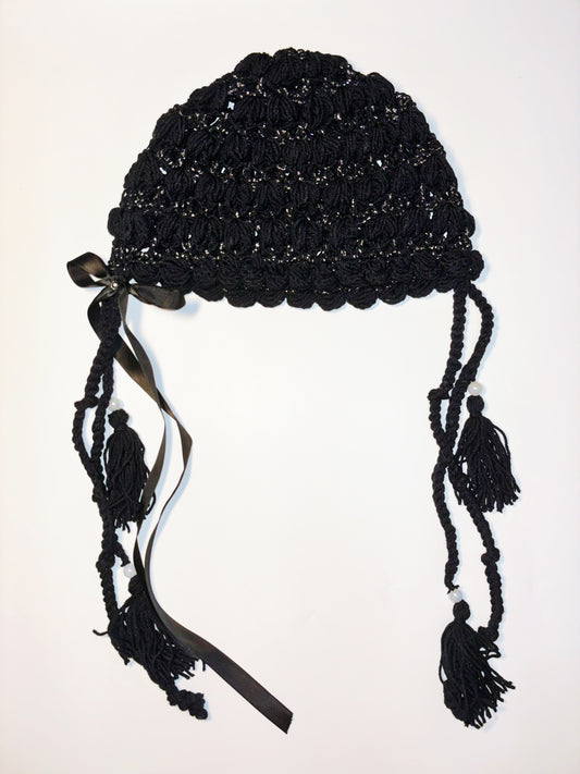 ♡.· ribbon crochet hat / 002 (preorder)