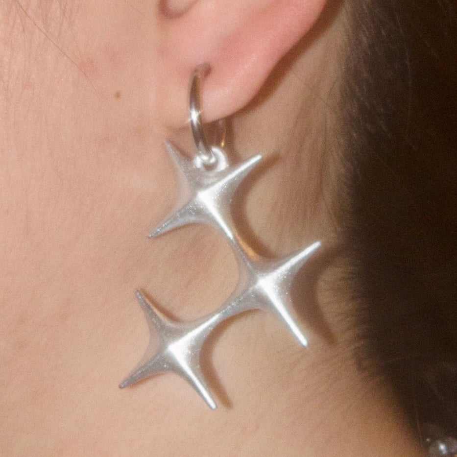 ⟡.· thorns star (earring/earclip)