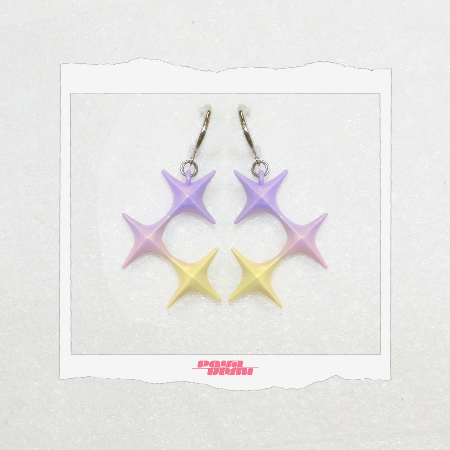 ⟡.· thorns star (earring/earclip)