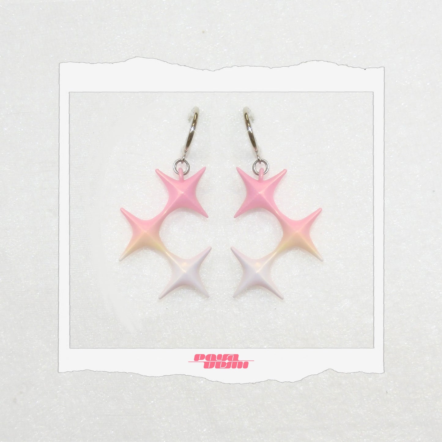 ⟡.· thorns star (earring/earclip)