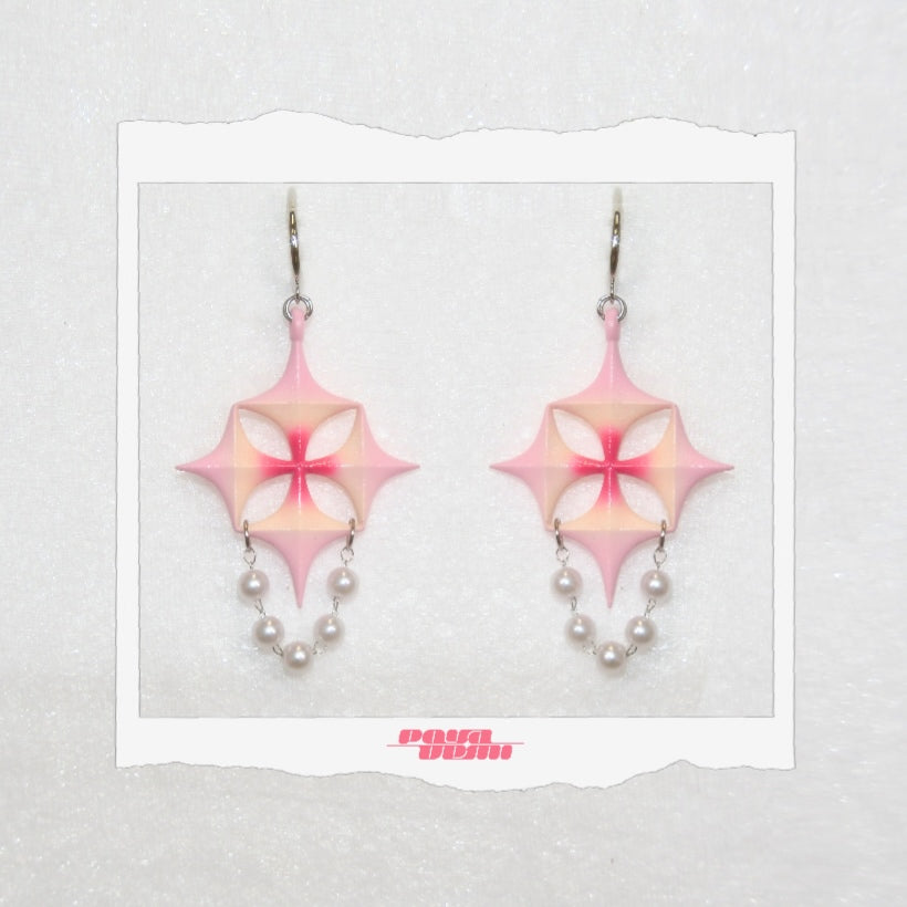 ⟡.· firework star (earring/earclip)