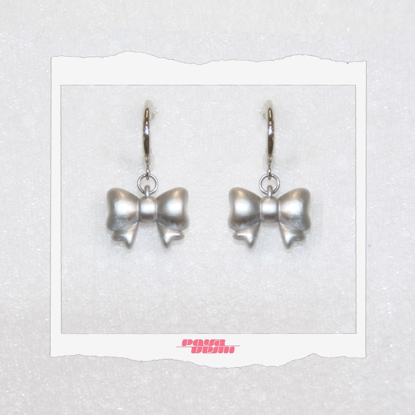 ⟡.· baby ribbon (earring/earclip)