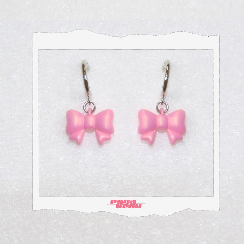 ⟡.· baby ribbon (earring/earclip)