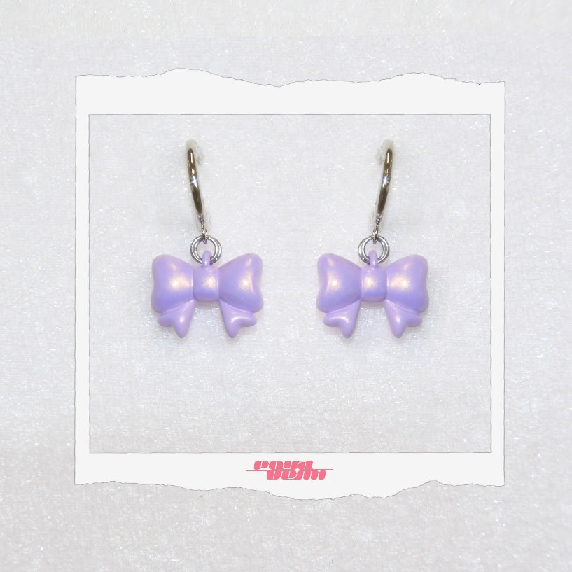 ⟡.· baby ribbon (earring/earclip)