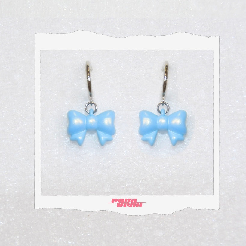 ⟡.· baby ribbon (earring/earclip)