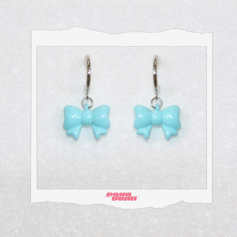 ⟡.· baby ribbon (earring/earclip)