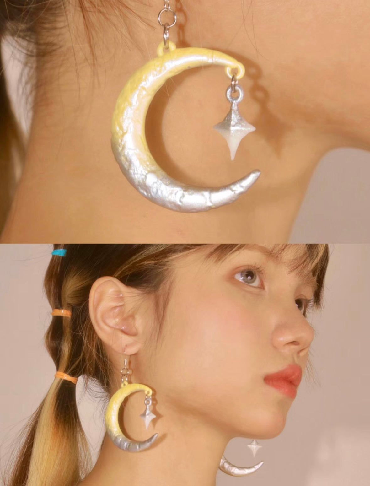 ⟡.· sailor moon (earring/earclip)