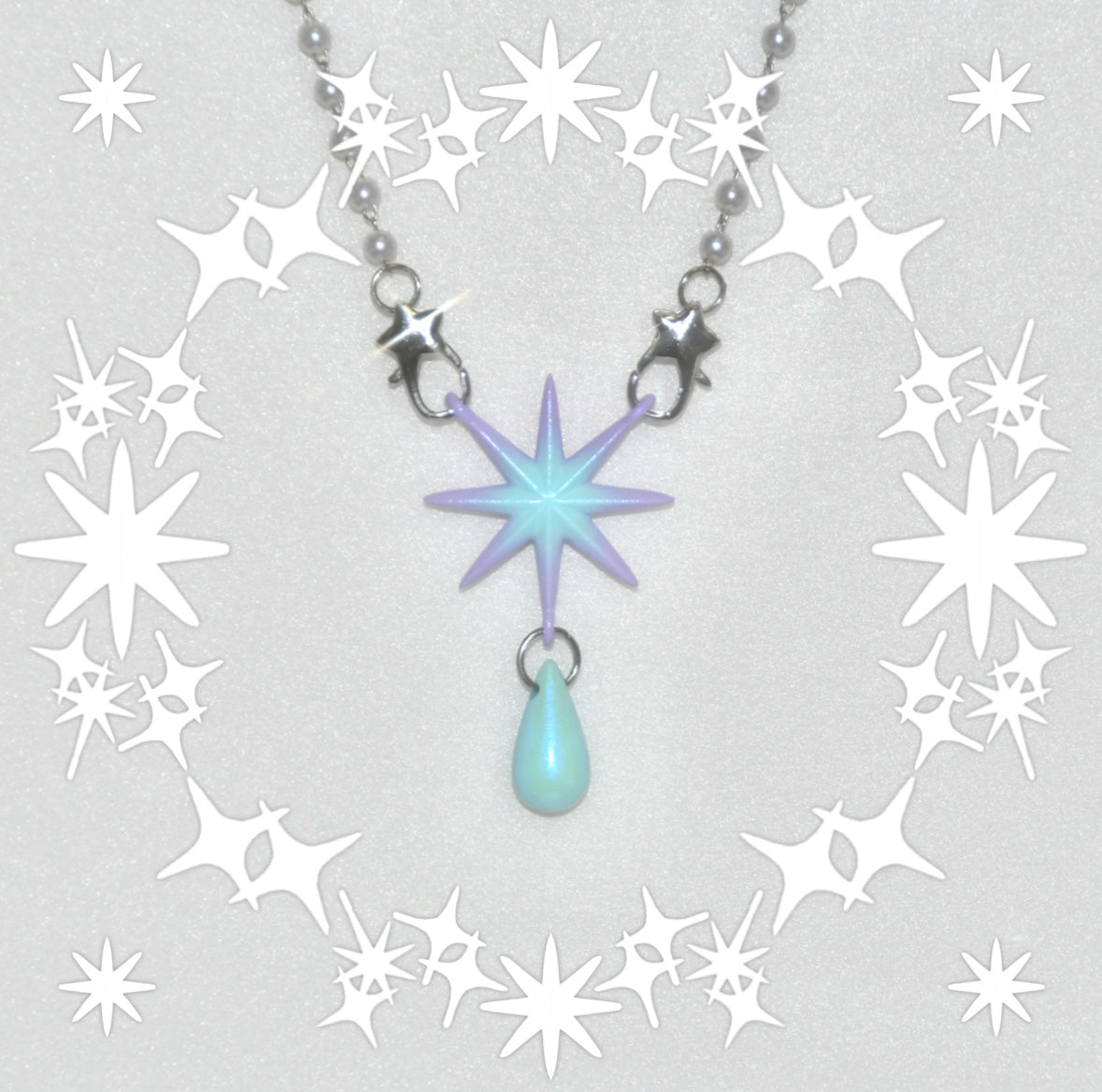 ⟡.· star on the swing A.ver (necklace)